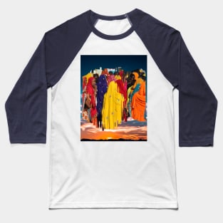 ethnic design illustration Baseball T-Shirt